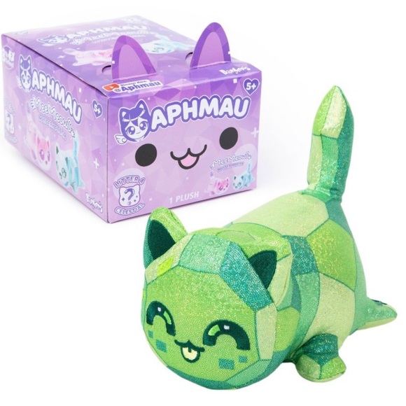 Brand new emerald aphmau meemeow cat plush - Picture 3 of 5